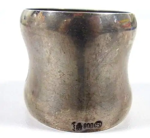 Serviettenring aus 800 Silber mit Monogramm GD