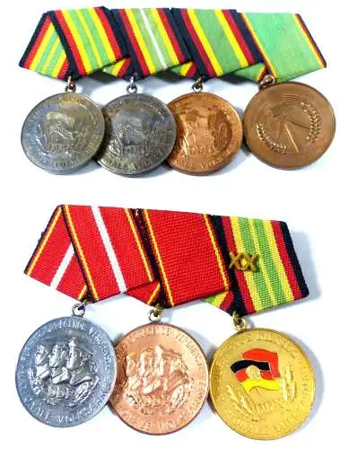 DDR 2 original alte Spangen mit DDR Orden nummeriert und 900 Silber