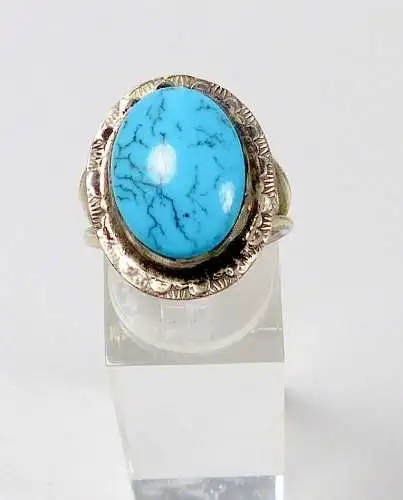 Ring Silber mit Türkis, Gr. 56/Ø 17,8 mm  (da5855)