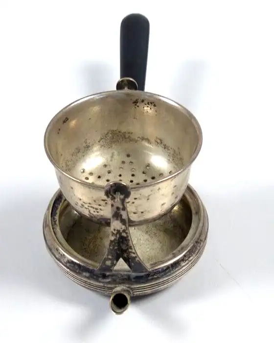 Teesieb Rozef und Fischmeister Kammerjuwelier Wien aus 800 Silber 1