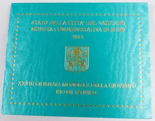 Vatikan 2 Euro 2010 Priesterjahr im Folder