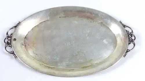 kleines Tablett aus massivem 800 Silber  116,9 Gramm