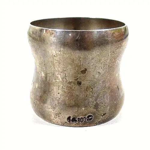 alter Serviettenring mit Monogramm GD aus 800 Silber