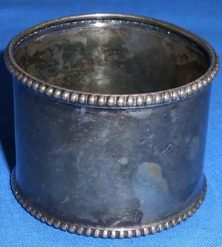 sehr schöner Serviettenring mit Monogramm "PW" aus 800er Silber (da2924)