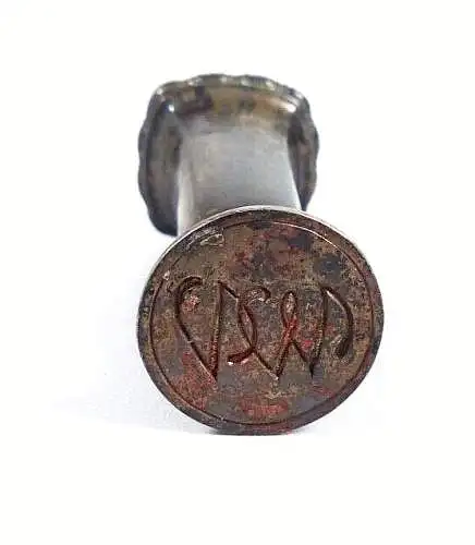 original alte Petschaft aus 800 Silber um 1910 mit Monogramm WV 21,2 Gramm