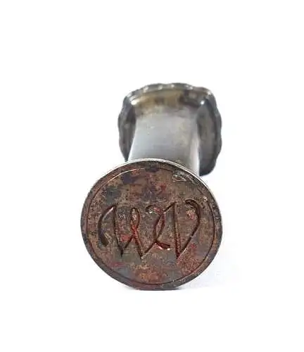 original alte Petschaft aus 800 Silber um 1910 mit Monogramm WV 21,2 Gramm
