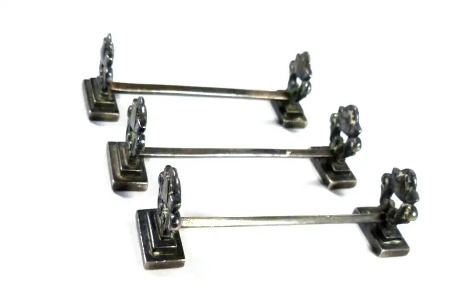 3 Messerbänke aus 925 Silber 1