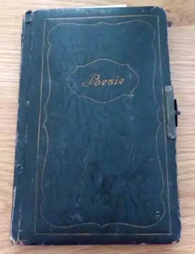 Poesie Album Berlin Wilmersdorf ab 1916 mit einigen Lackbildern