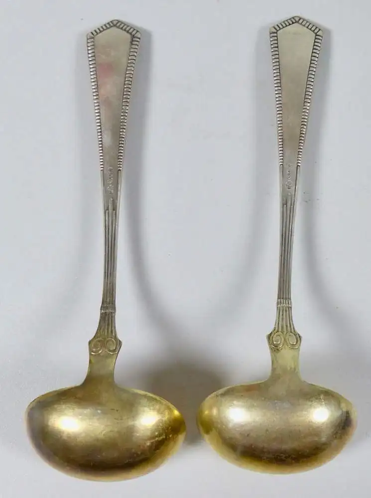 2 Kellen aus 800 Silber vergoldet Wilhelm Binder   (da6731) 1