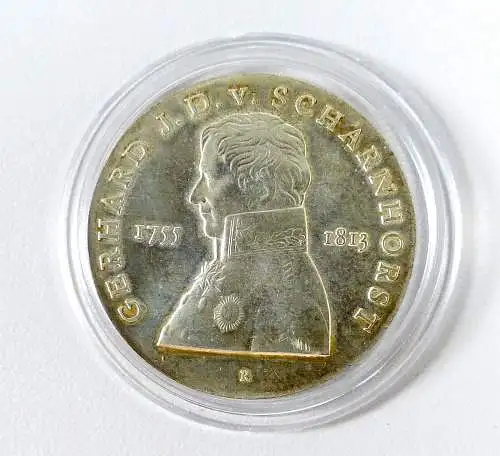 DDR 10 Mark Silber Gerhard J. D. v. Scharnhorst 1980
