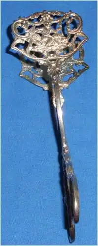 Sehr schöne Gebäckzange aus 835er Silber mit Putte  (da3478)