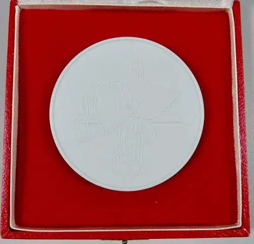 Medaille Meissen Für vorbildliche Leistungen im Brandschutz in OVP  (da6912)