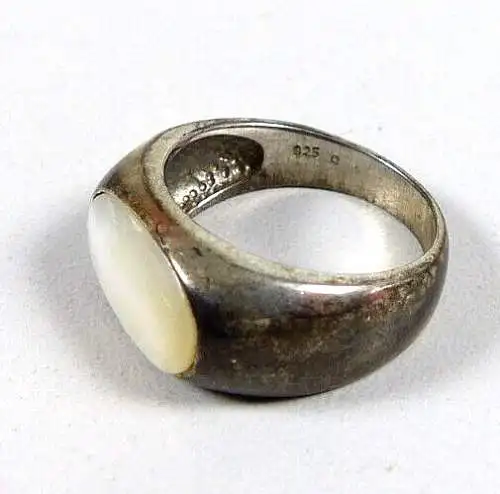 Ring aus 925 Silber mit Perlmutt Stein