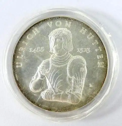 DDR 10 Mark Silber Ulrich von Hütten 1988