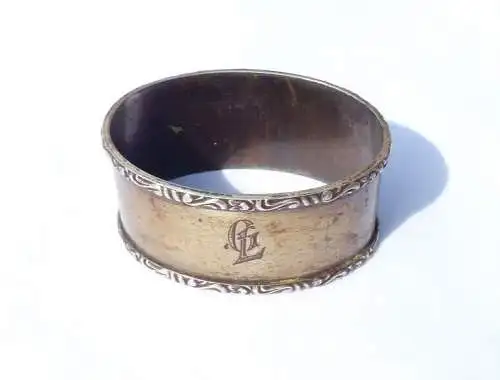 Serviettenring aus 800er Silber mit Monogramm GL