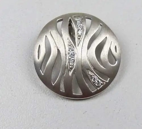 Wunderschöner Anhänger aus 925er Silber mit weißen Steinen (da4937)