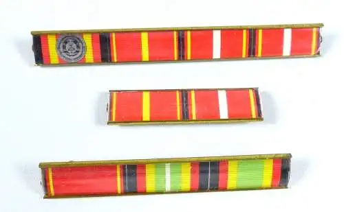 DDR NVA original 3 alte Interimsspangen Papier mit Plastik überzogen