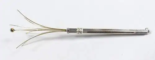 "Rar" seltener ausziehbarer Sektquirl Chamapagnerquirl in 925 Sterlingsilber