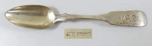 original alter russischer-Kaffee-Löffel aus Silber von 1840 mit Monogramm