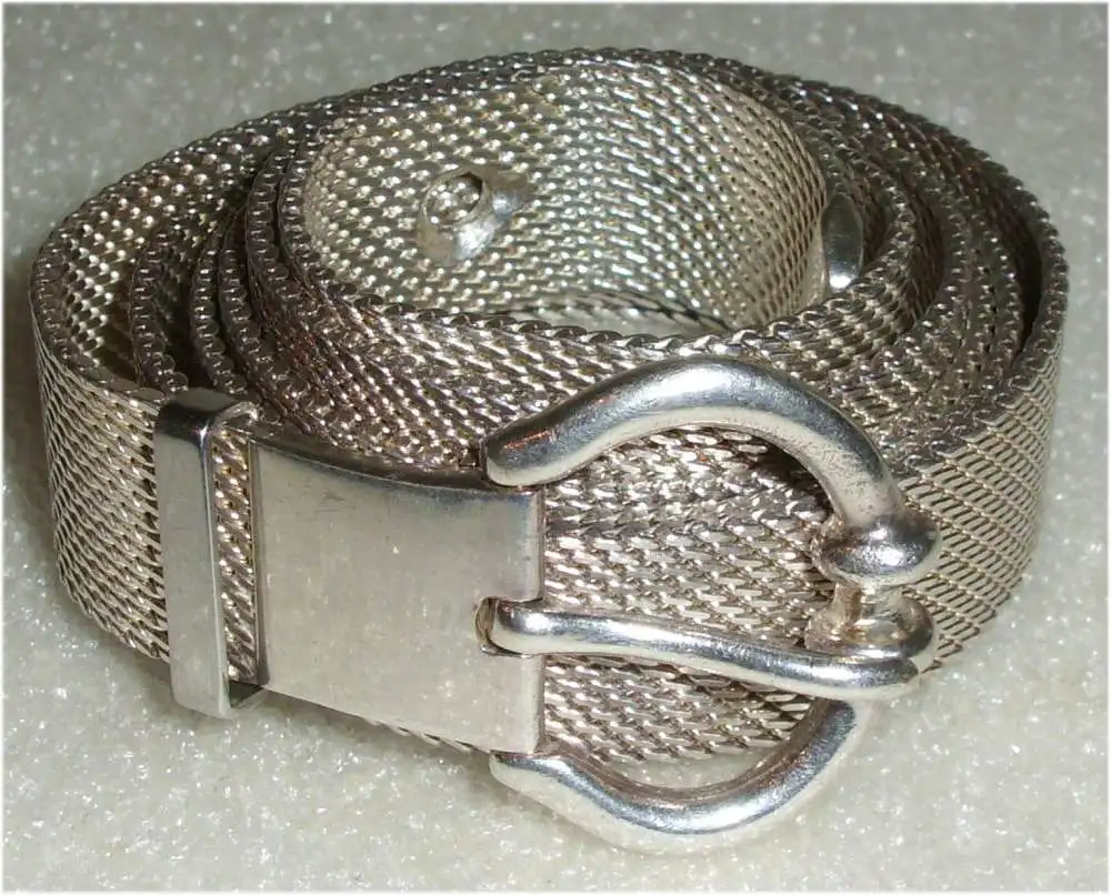 Gürtel aus massivem 925er Silber, signiert (da3266) 1