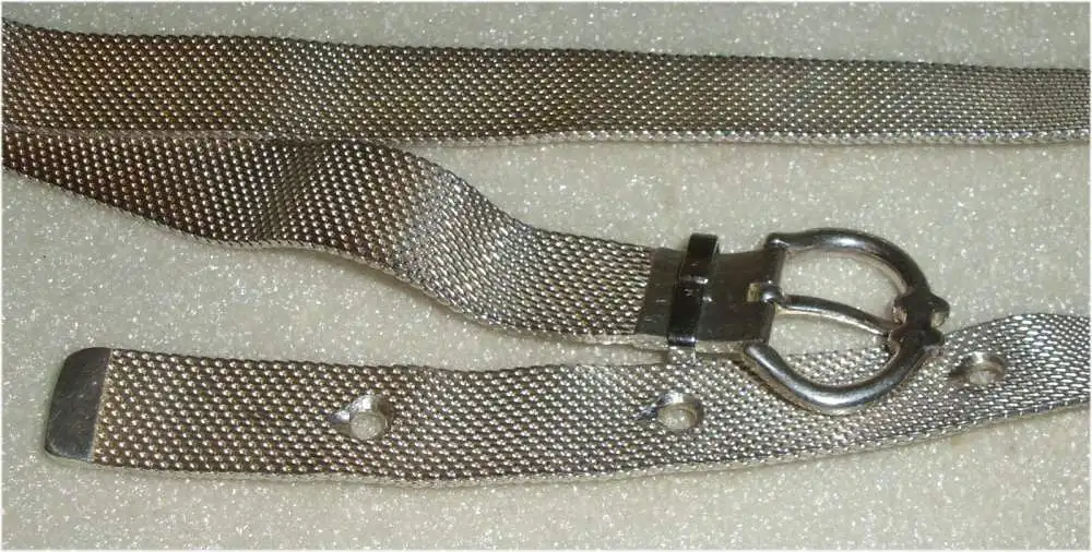 Gürtel aus massivem 925er Silber, signiert (da3266) 2