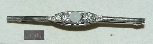 Tolle Brosche aus 830er Silber mit Perle (da4280)