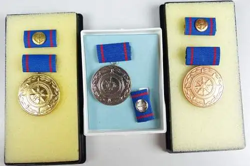 Treue Arbeit in der Seeverkehrswirtschaft Gold Silber Bronze + Blanko-Urkunden