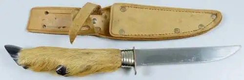 original Jagdmesser DDR mit Rehpfote