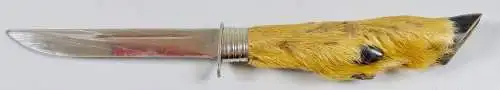 original Jagdmesser DDR mit Rehpfote
