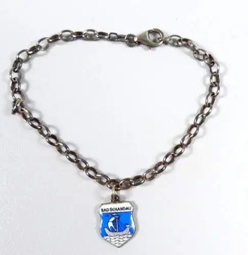 Armband aus 925 Silber mit Anhänger Bad Schandau aus Sterling Silber