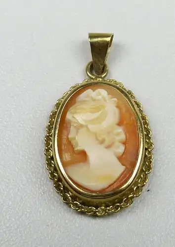 Anhänger aus 333er Gold mit Gemme                 (da4761)