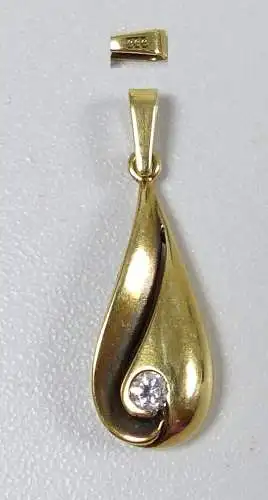 Wunderschöner Anhänger aus 333 Gold mit Zirkonia   (da5341)