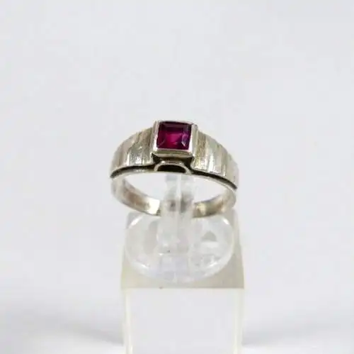Ring aus 835 Silber mit Amethyst Größe 57