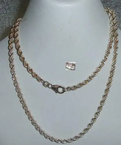Alte sehr schöne gedrehte Kette aus 925er Silber (da3557)