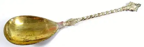 seltener Sahne Löffel mit Frauenkopf aus 800 Silber