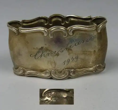 Sertviettenring aus 800er Silber graviert mit Christian 1949  (da4958)