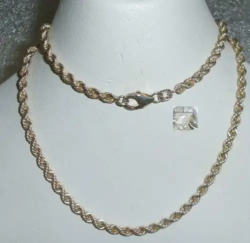 Sehr schöne gedrehte Kette aus 925er Silber (da3562)