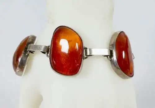 Armband aus 835 Silber mit Bernstein/Amber  (da6637)