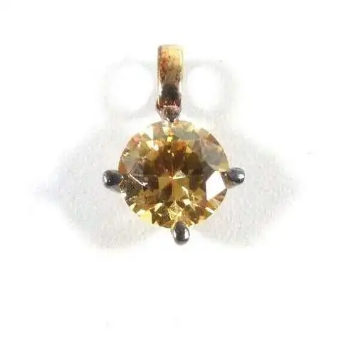 Anhänger aus 925 Silber mit Champagnerkristall  