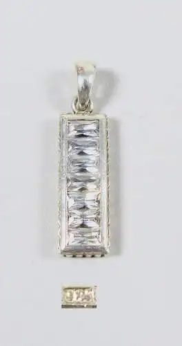 Anhänger aus 925 Silber mit weißen Steinen  (da6369)
