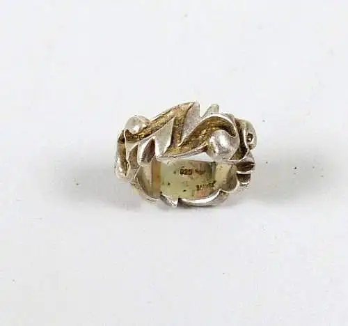Designer Ring aus massivem 925 Silber  Größe 52