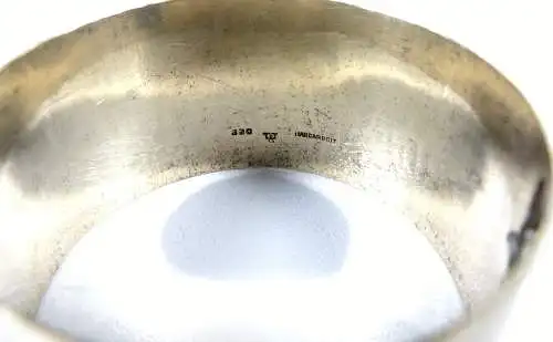 Serviettenring aus 830  Silber mit Monogramm W R