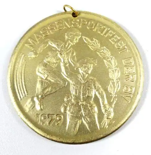 Gold Medaille Staatssicherheit Dresden 1979 Massensportfest der BV