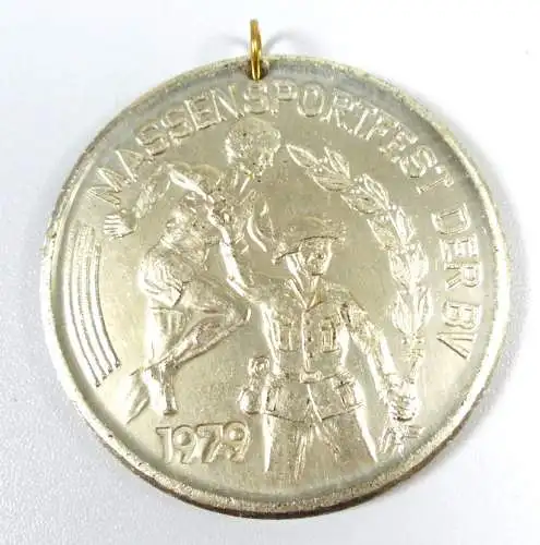Silber Medaille Staatssicherheit Dresden 1979 Massensportfest der BV