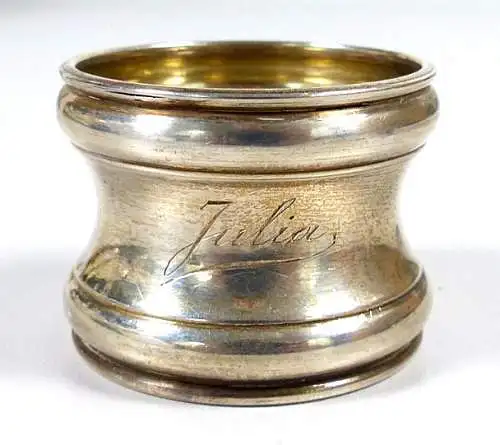 Serviettenring aus 800  Silber mit Gravur Julia