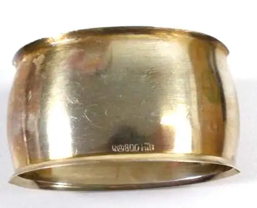Serviettenring HTB aus 800  Silber mit  Monogram Hans-Jürgen