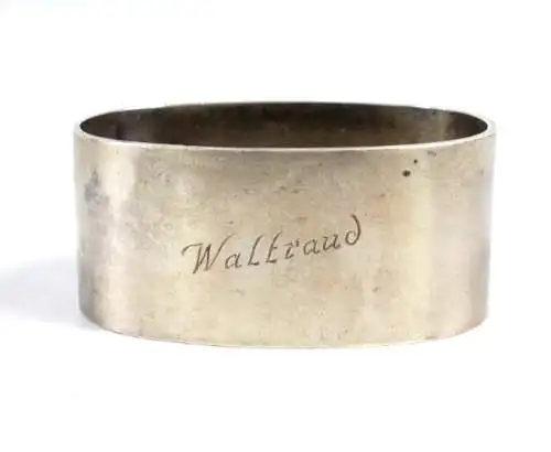 Serviettenring aus 800  Silber mit Gravur Waltraud