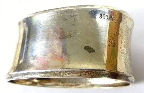 Serviettenring aus 800  Silber mit Monogramm HL