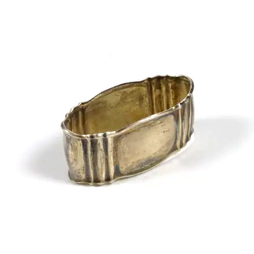 Serviettenring G.A. Scheel aus 835  Silber mit Monogramm HL