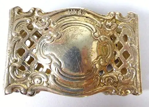 Serviettenring aus 800  Silber mit mit Gravur Eva